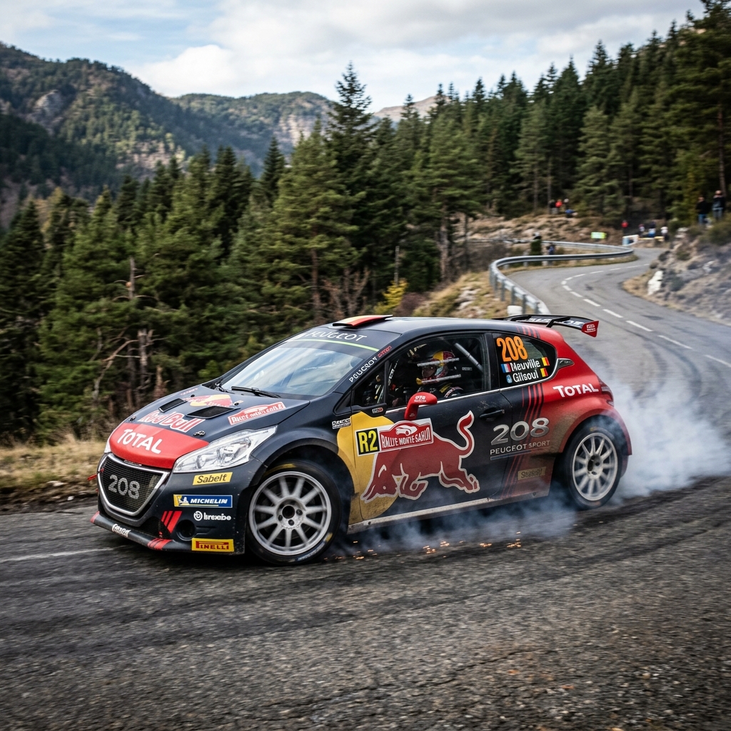 Peugeot 208 T16 en compétition rallye